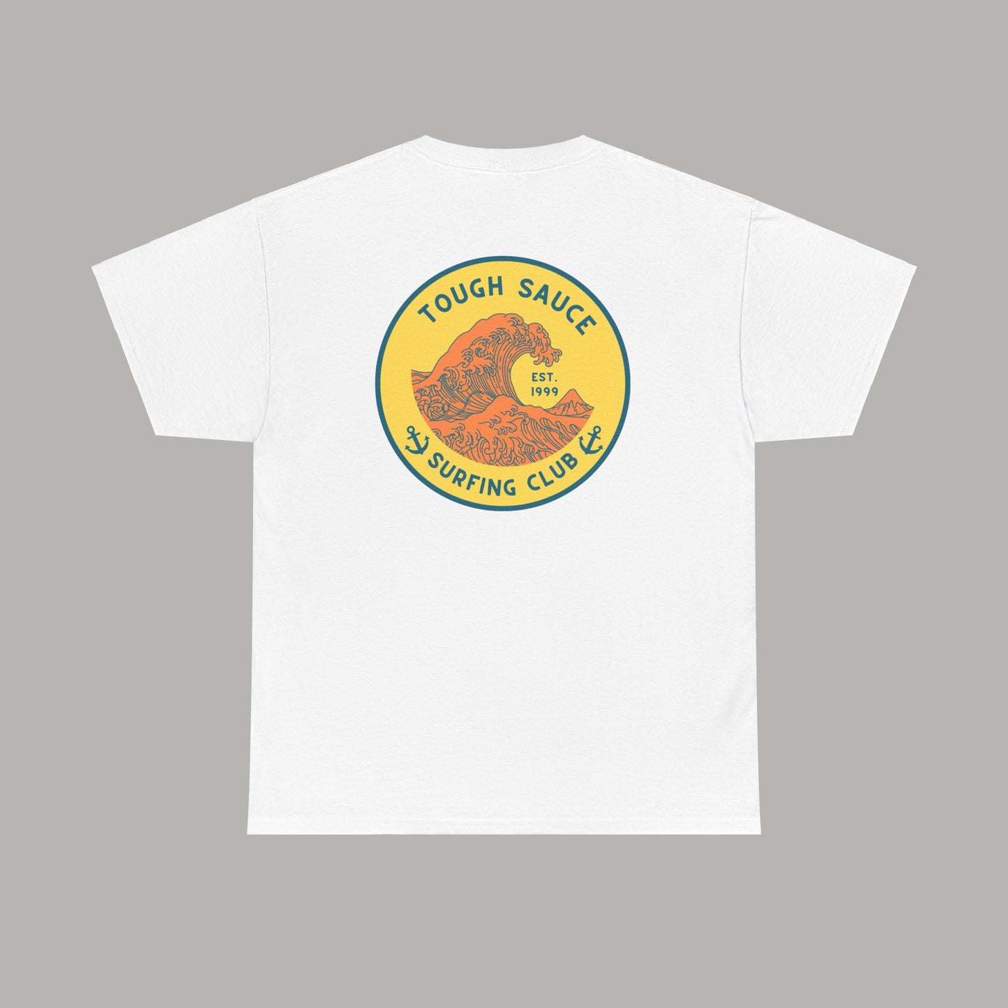 Tough Sauce White Surf Club Heavy Weight Cotton Tee
