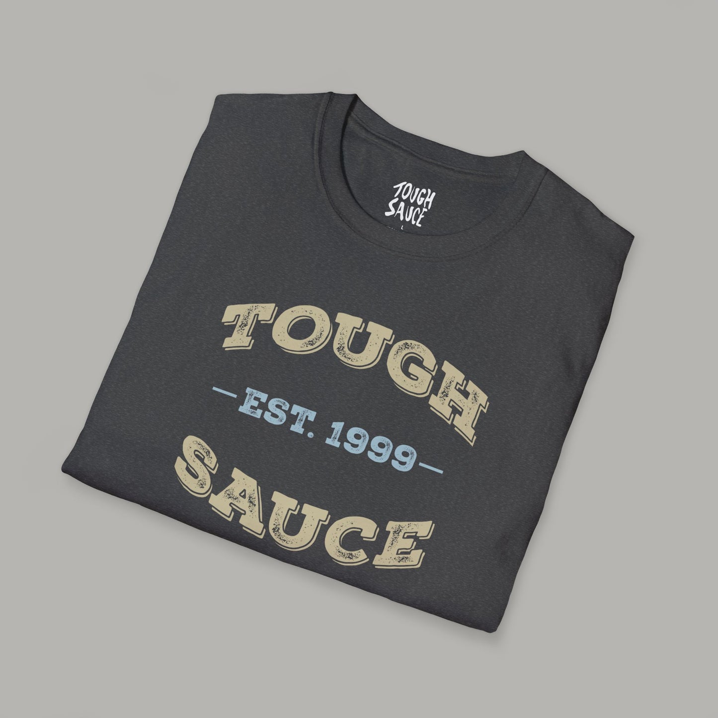 Tough Sauce Classic Heather Grey Unisex Soft Workout T-Shirt