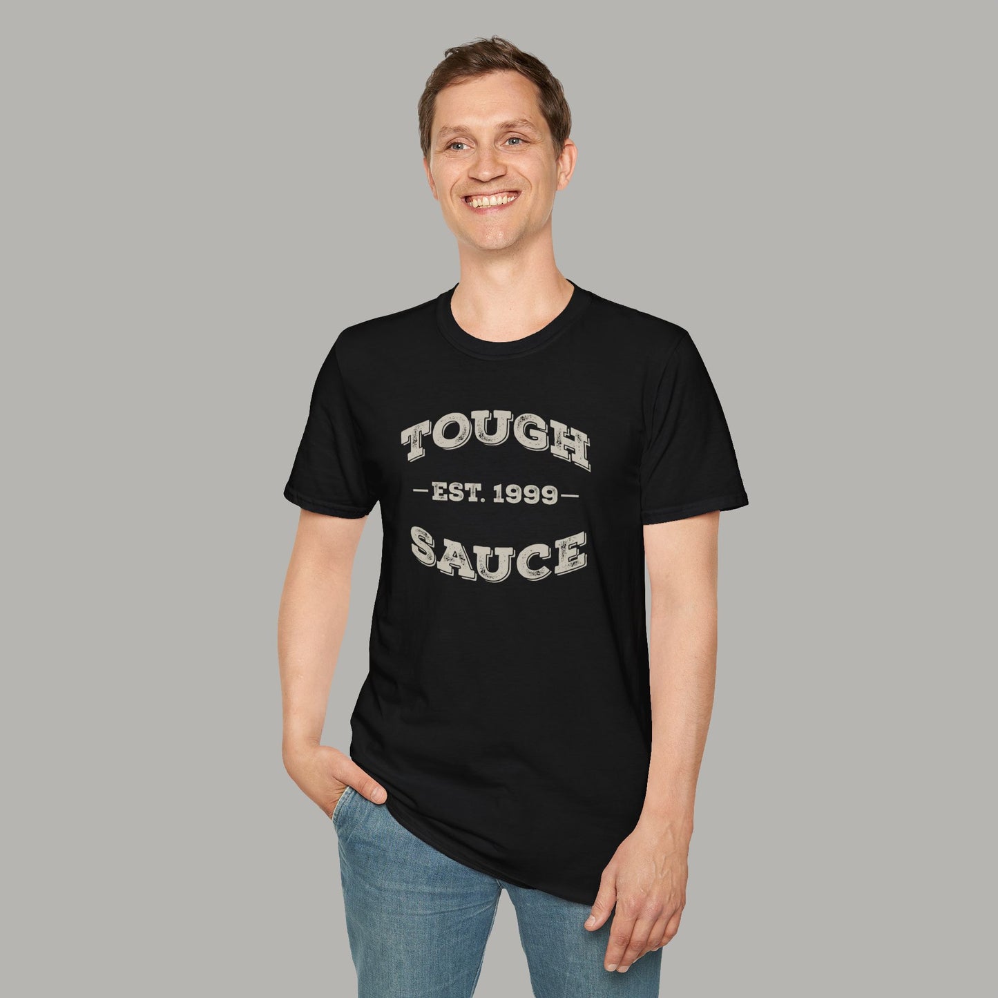 Tough Sauce Classic Black Unisex Soft Workout T-Shirt