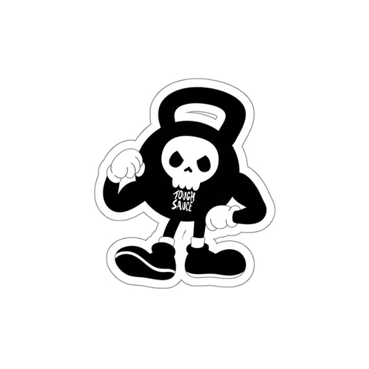 Tough Sauce Kettlebell Skull Dude Sticker