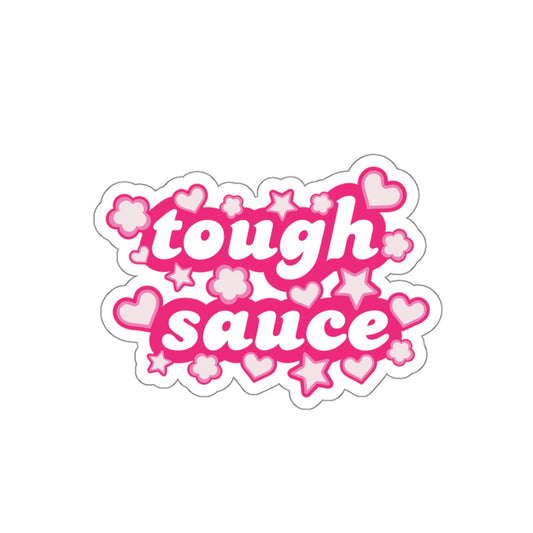 Tough Sauce Big Power Puff Pink Sticker