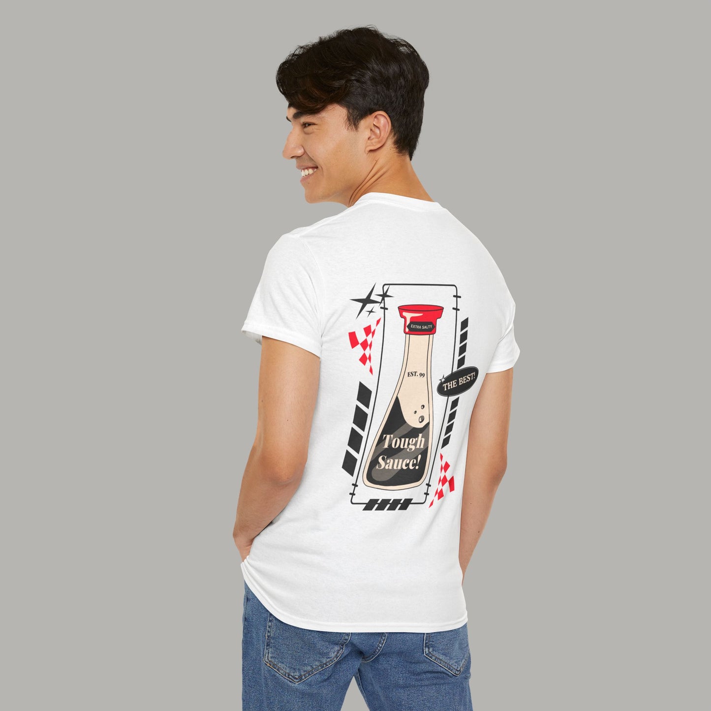 Tough Sauce The Best Soy Sauce White Heavy Cotton Tee