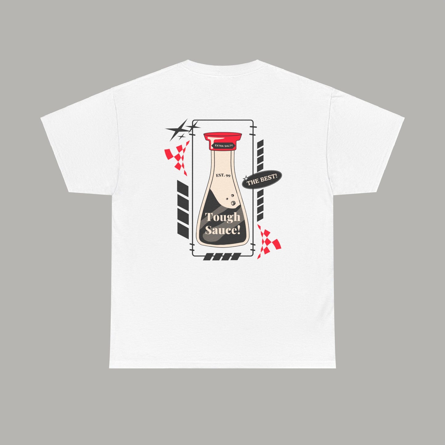 Tough Sauce The Best Soy Sauce White Heavy Cotton Tee
