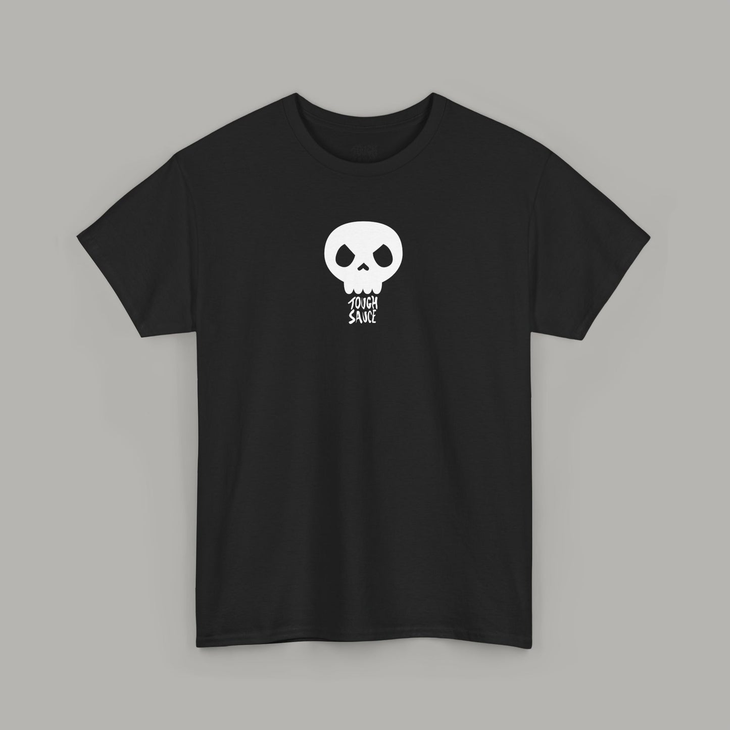 Tough Sauce Skull Dude Black Heavy Cotton Tee
