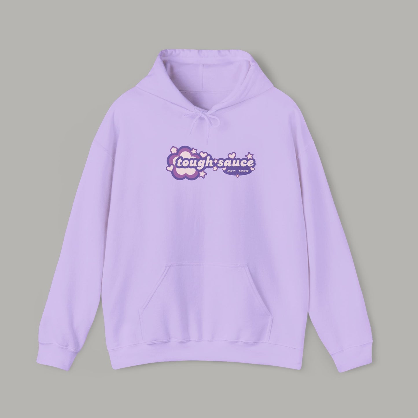 Tough Sauce Power Puff Purple Heavy Weight Hoodie