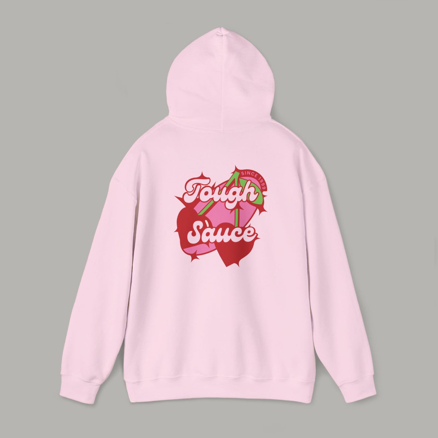 Tough Sauce Cherry On Top Pink Heavy Weight Hoodie