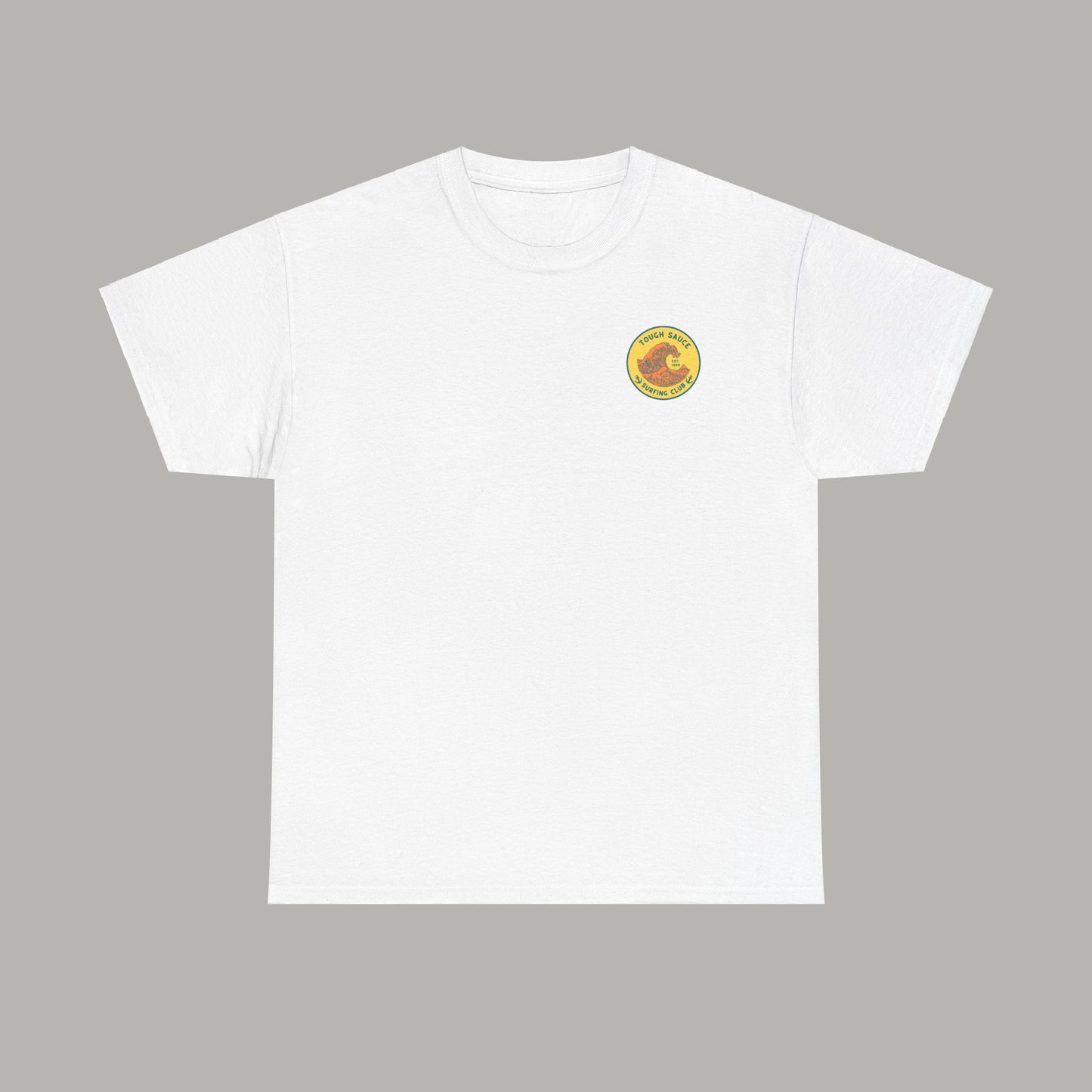 Tough Sauce White Surf Club Heavy Weight Cotton Tee