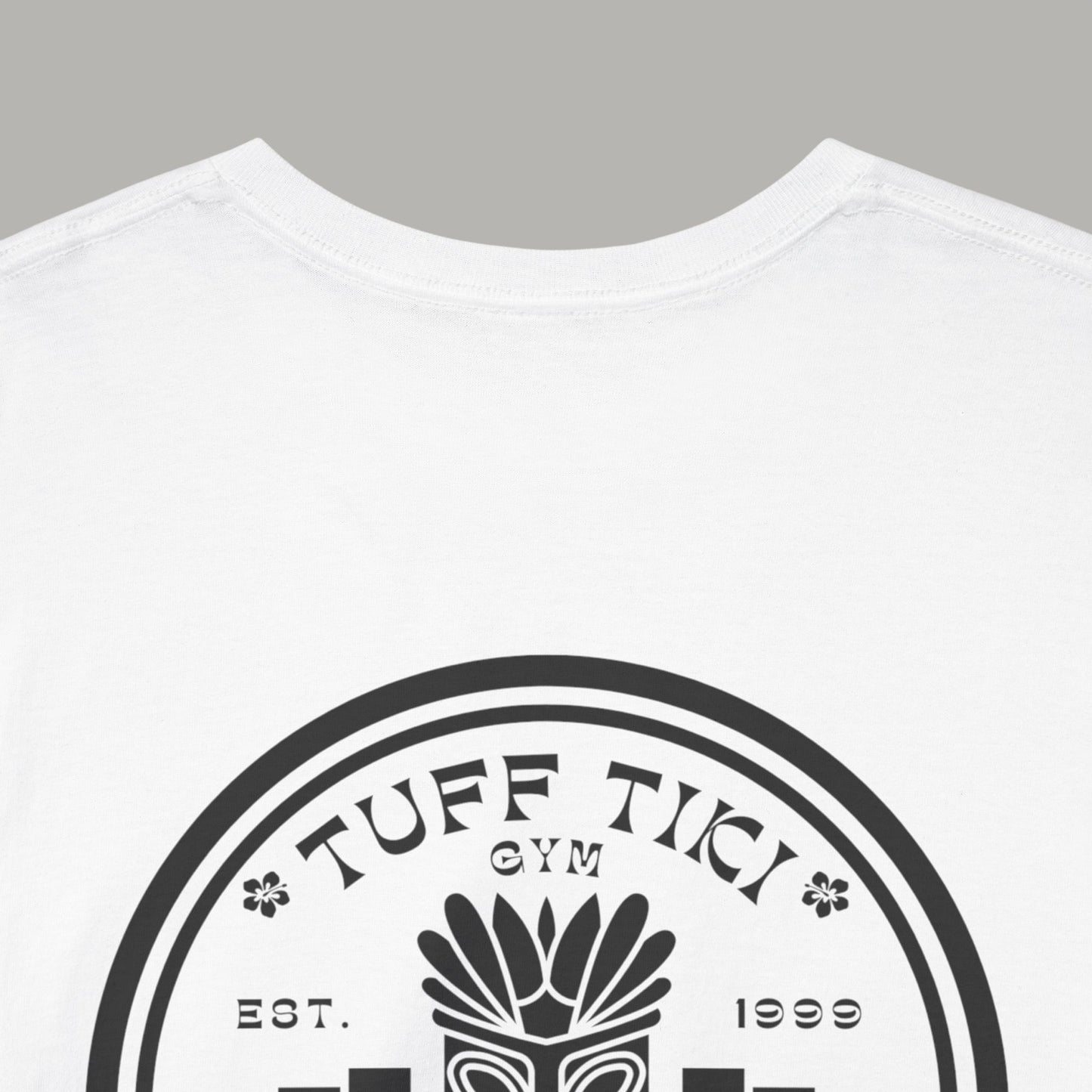 Tough Sauce Tuff Tiki Gym White Heavy Cotton Tee