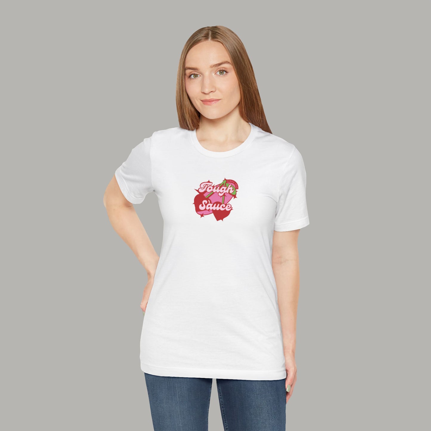 Tough Sauce Cherry On Top White Unisex T-Shirt