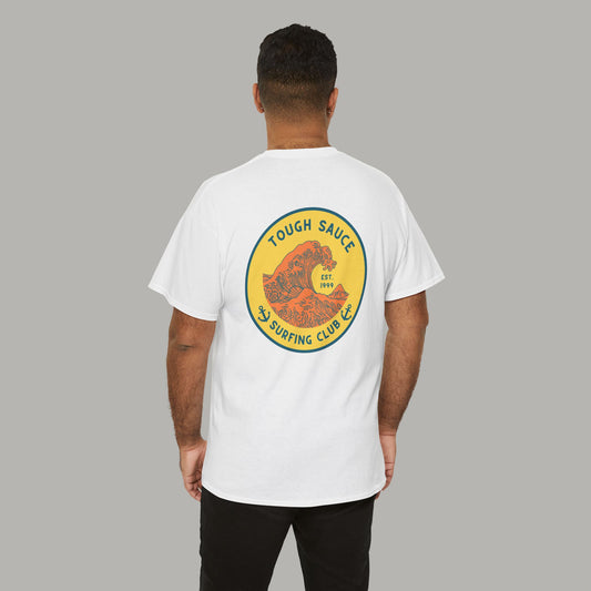Tough Sauce White Surf Club Heavy Weight Cotton Tee
