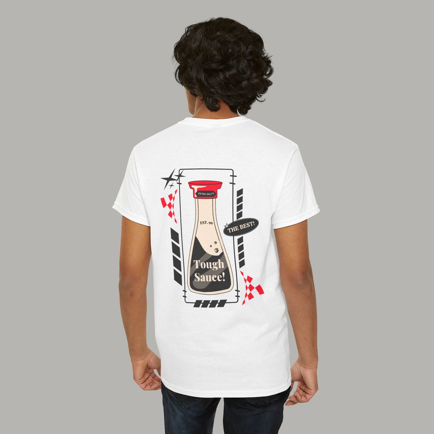 Tough Sauce The Best Soy Sauce White Heavy Cotton Tee