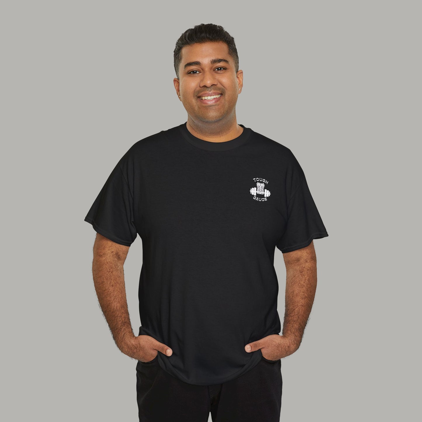 Tough Sauce Black Tuff Tiki Gym Heavy Cotton Tee