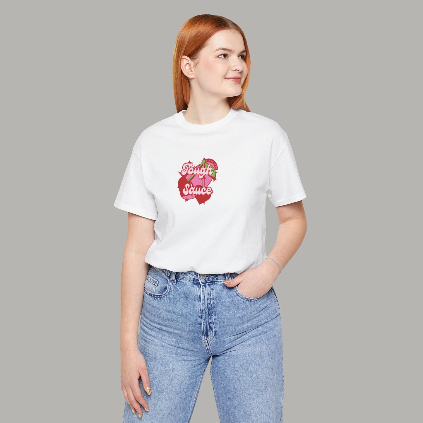 Tough Sauce Cherry On Top White Unisex T-Shirt