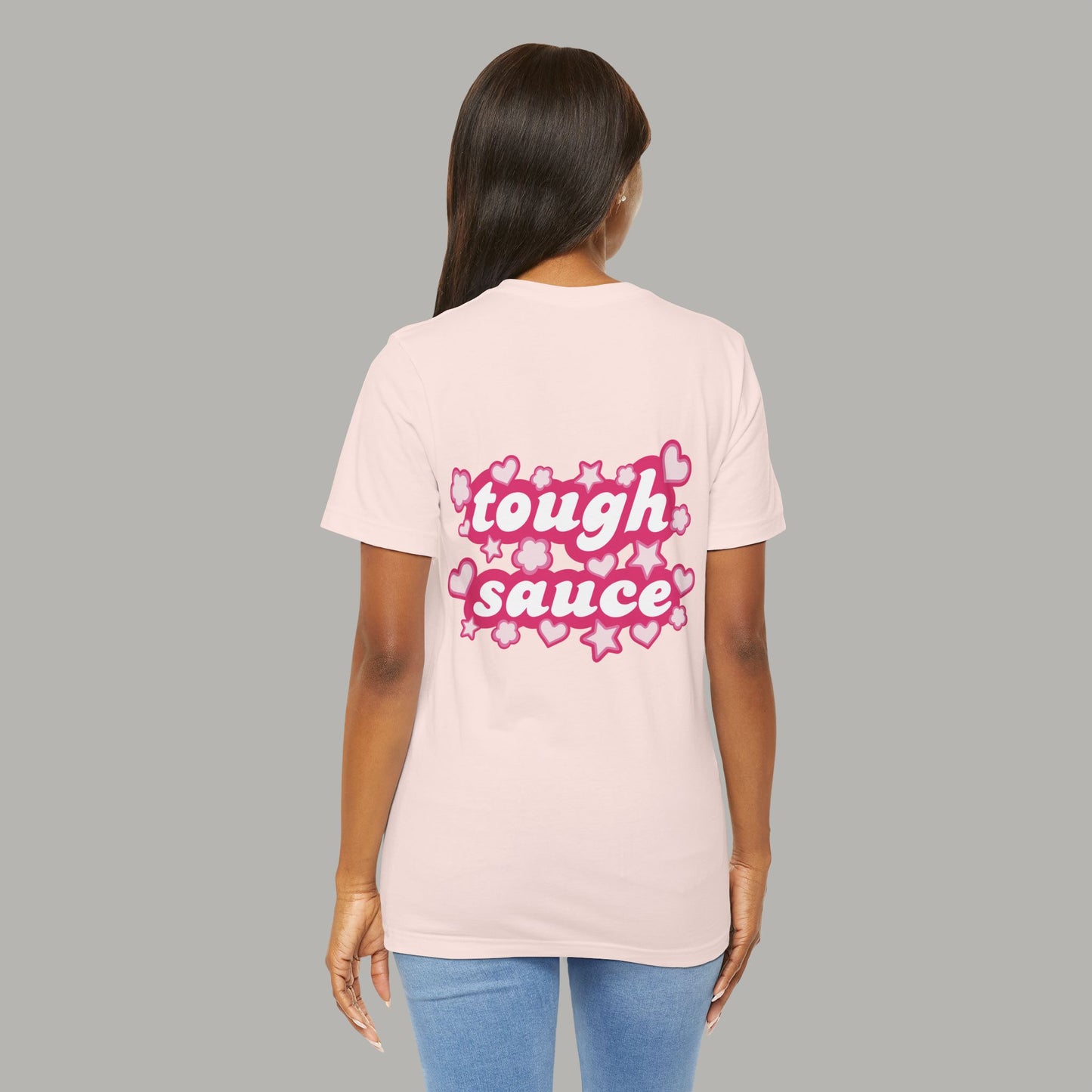 Tough Sauce Power Puff Light Pink Unisex T-Shirt