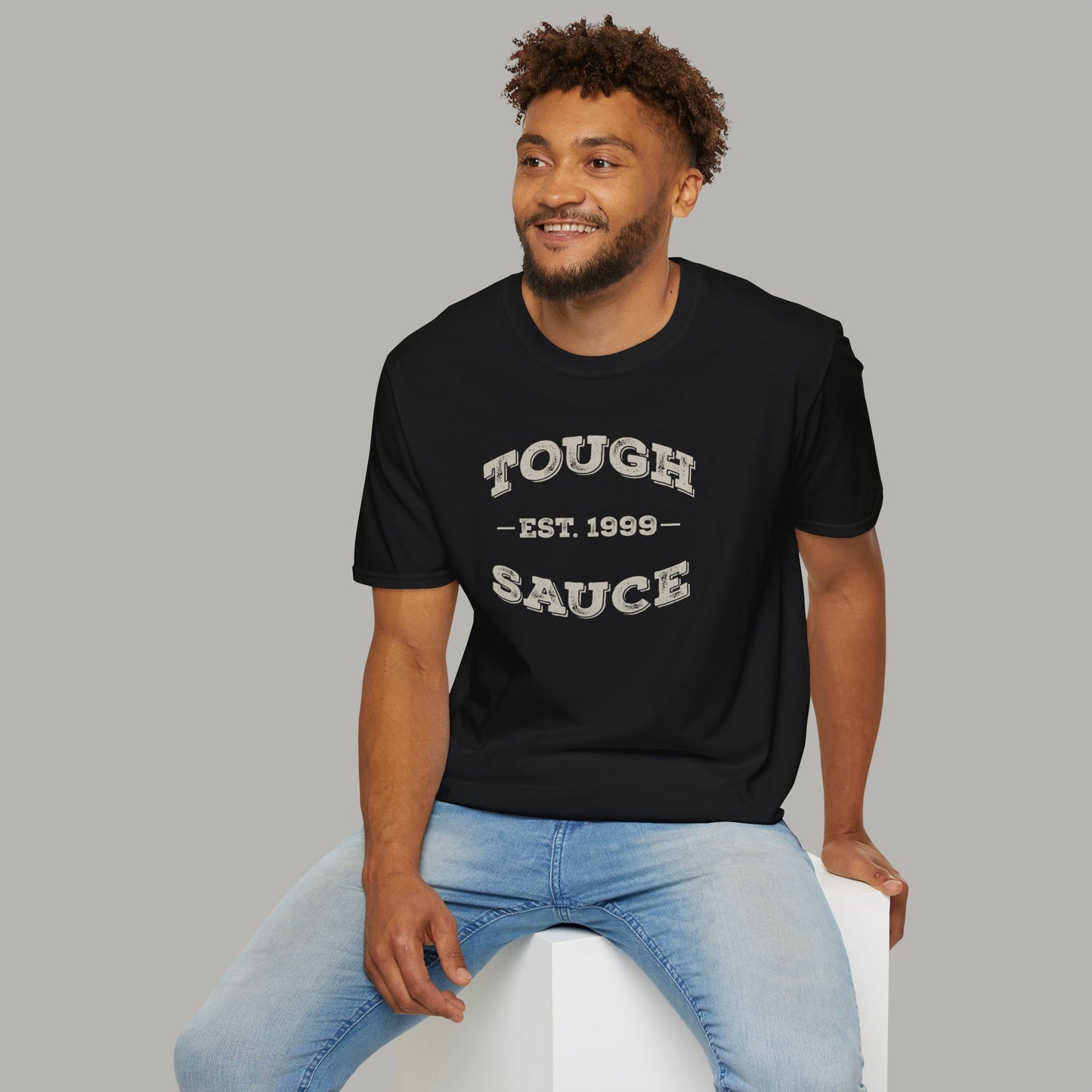 Tough Sauce Classic Black Unisex Soft Workout T-Shirt