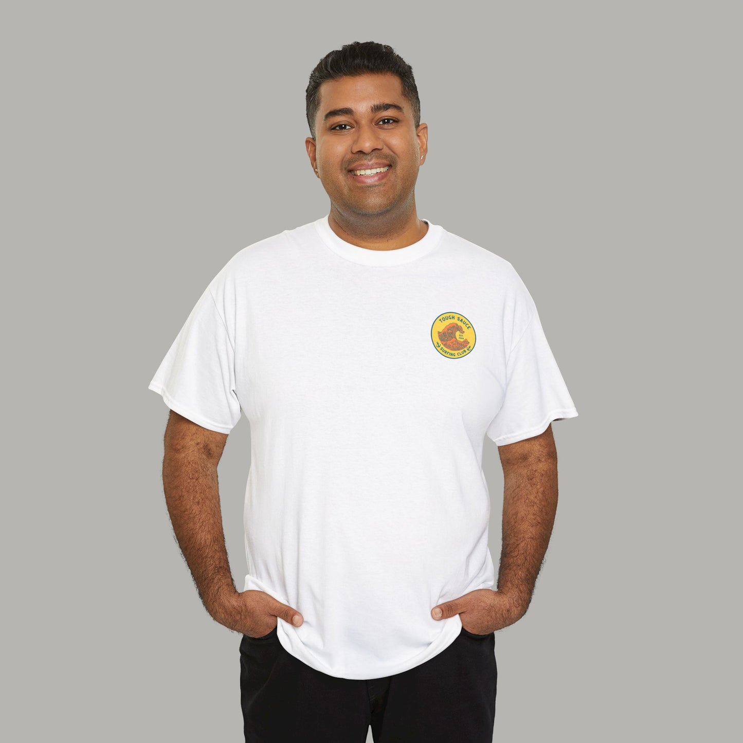 Tough Sauce White Surf Club Heavy Weight Cotton Tee