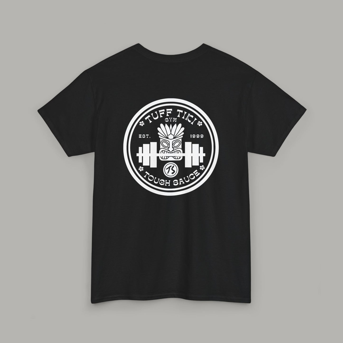Tough Sauce Black Tuff Tiki Gym Heavy Cotton Tee