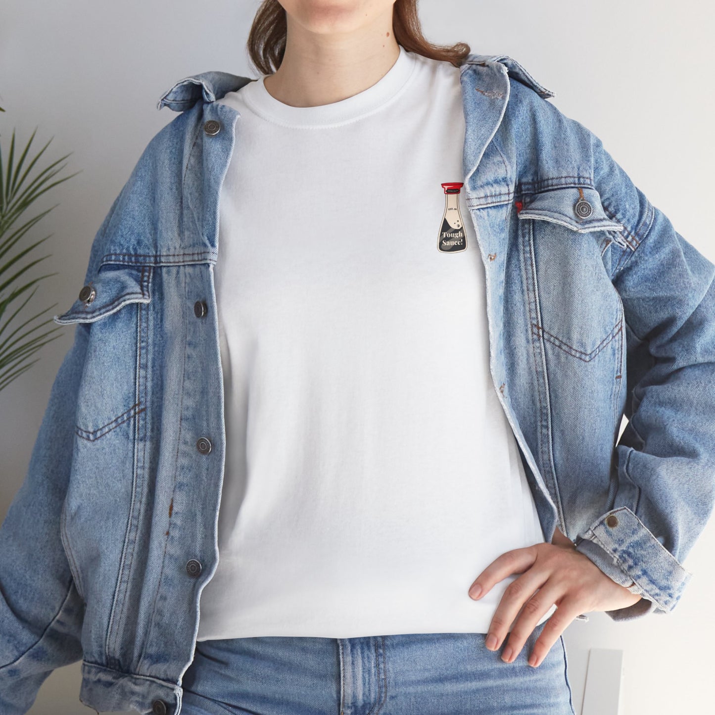 Tough Sauce The Best Soy Sauce White Heavy Cotton Tee