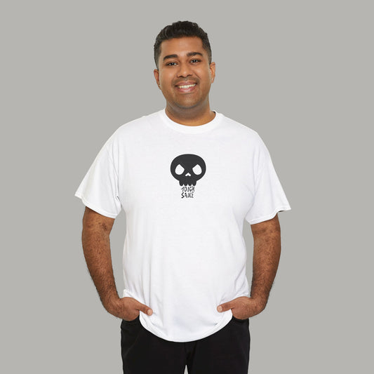 Tough Sauce Skull Dude White Heavy Cotton Tee
