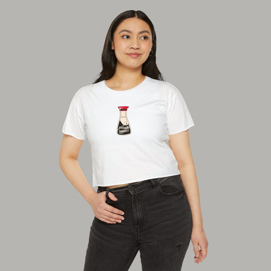 Tough Sauce Soy Sauce Bottle Women's Gym Crop Top