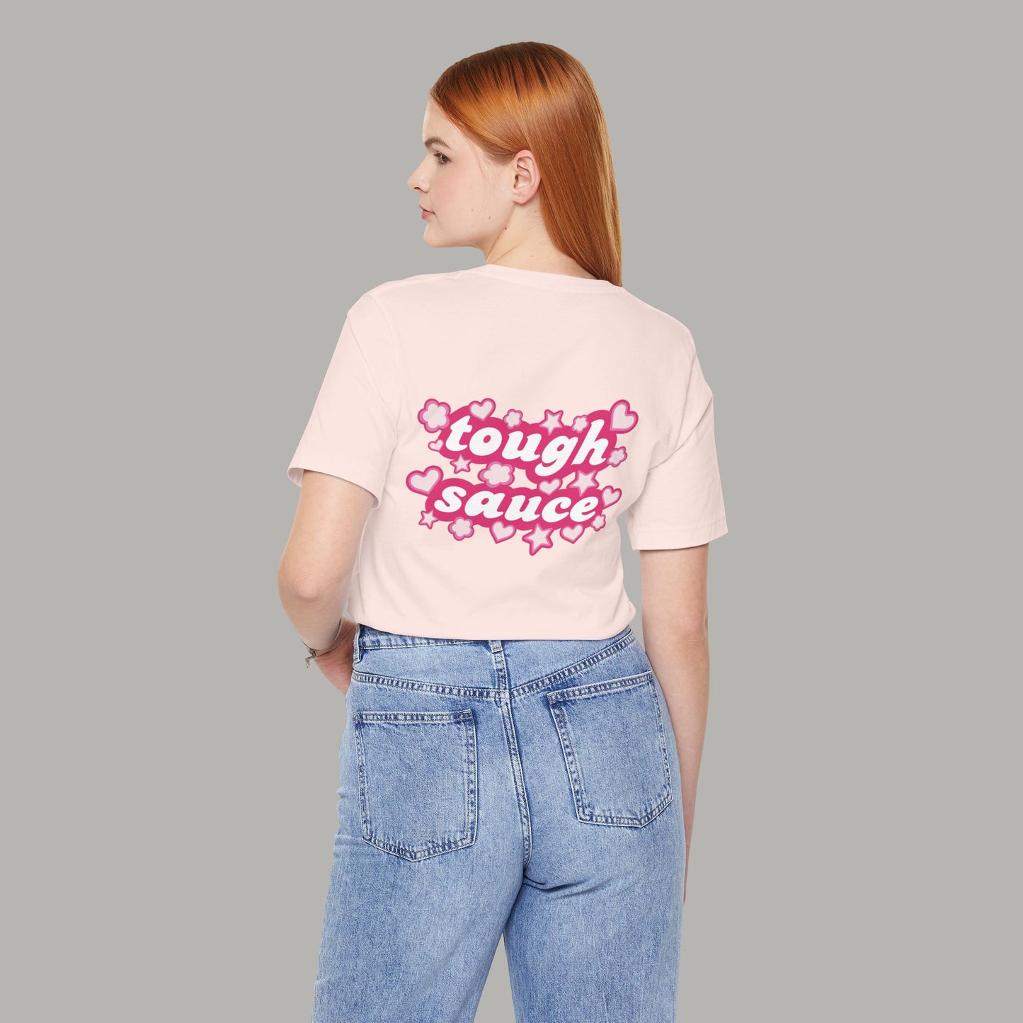 Tough Sauce Power Puff Light Pink Unisex T-Shirt