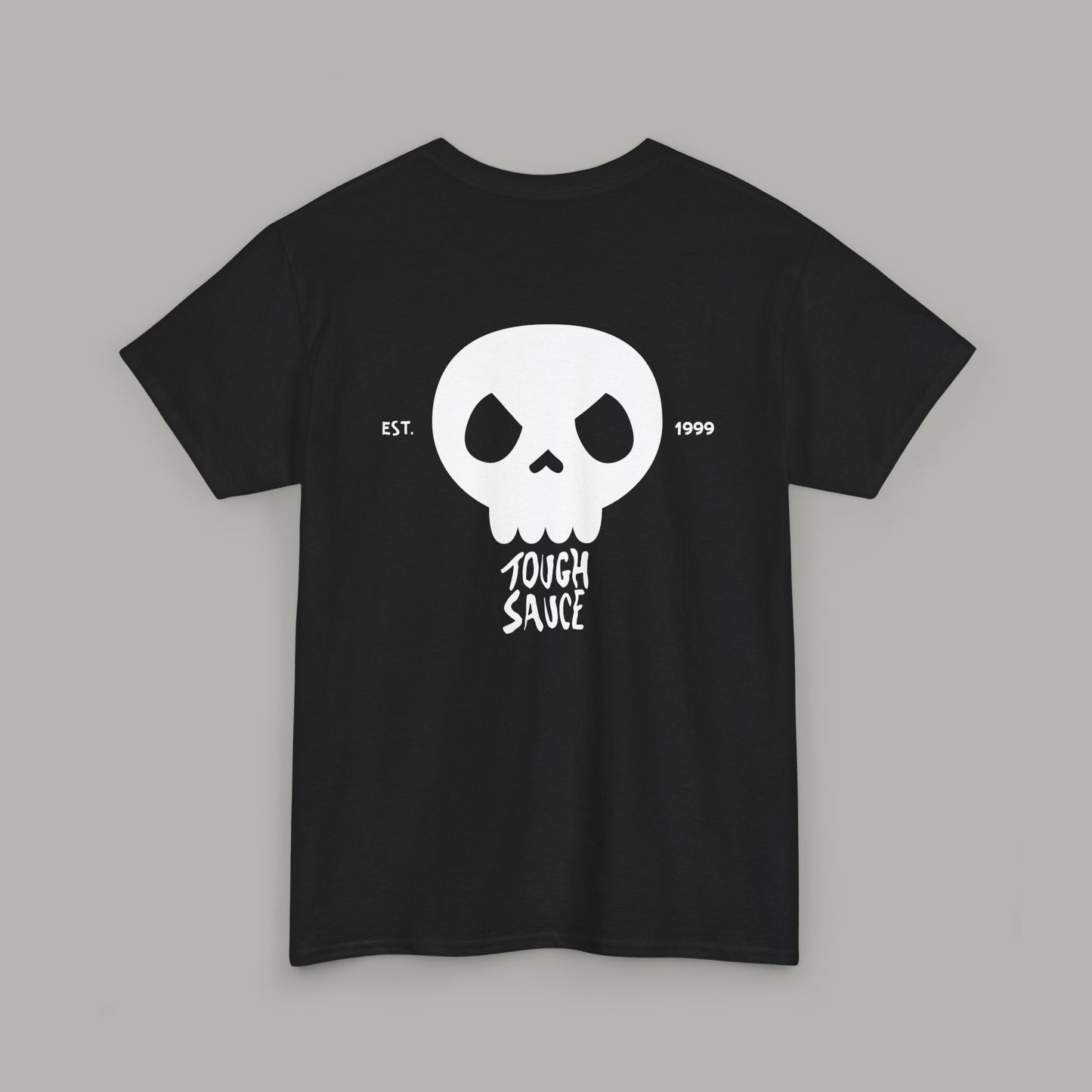 Tough Sauce Skull Dude Black Heavy Cotton Tee
