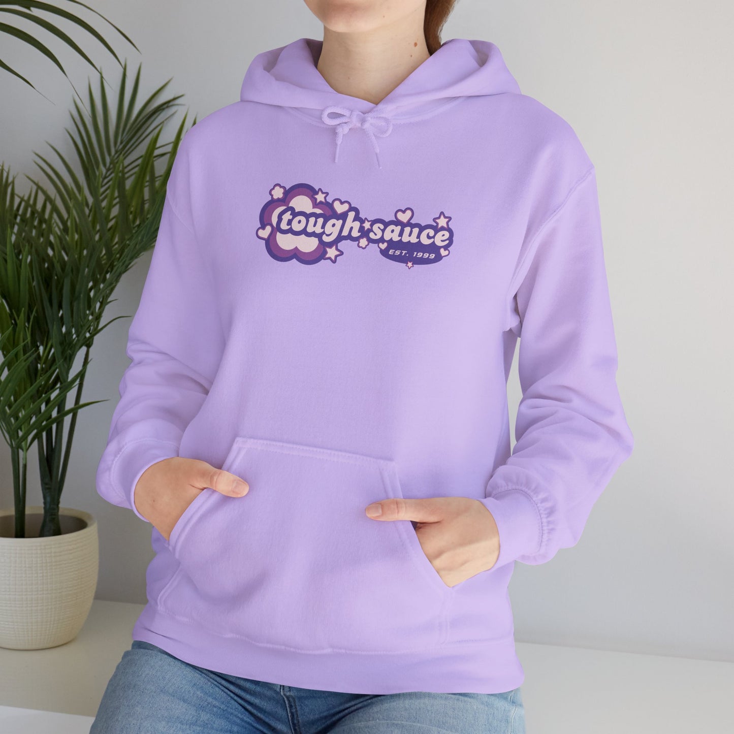 Tough Sauce Power Puff Purple Heavy Weight Hoodie