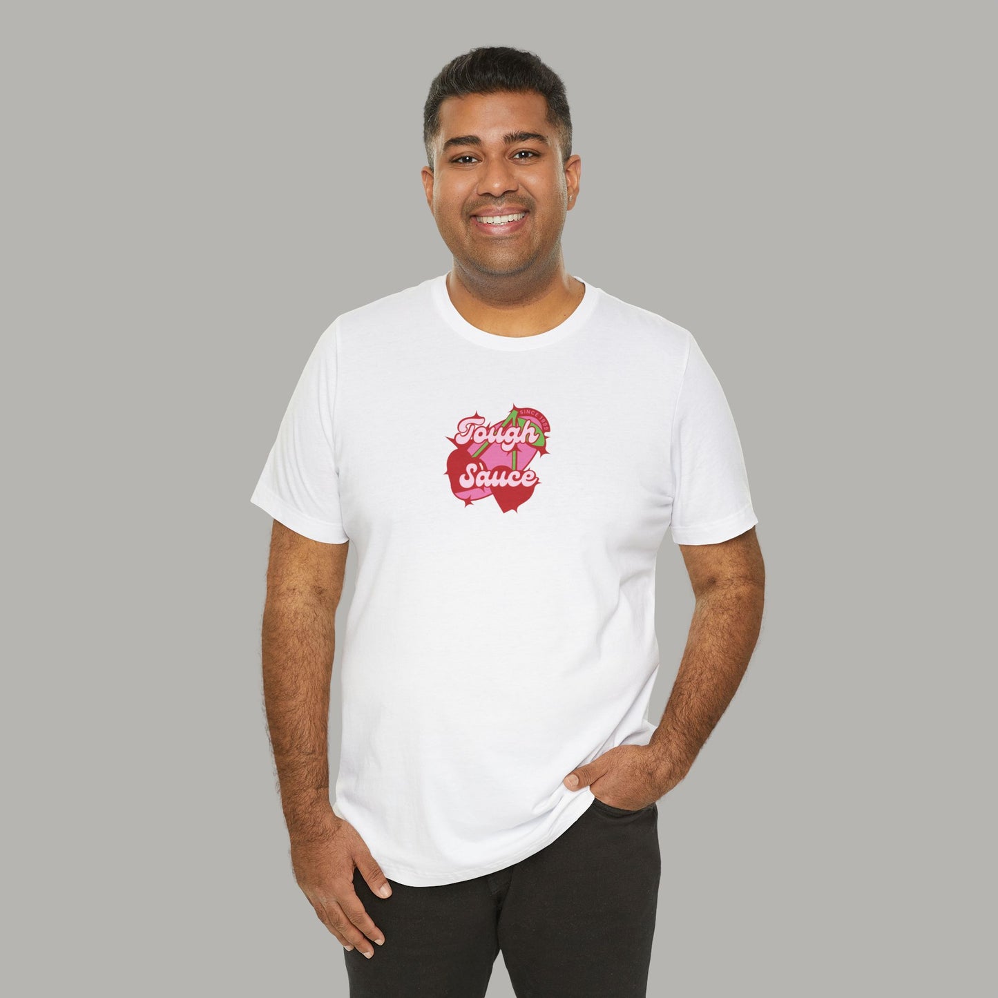 Tough Sauce Cherry On Top White Unisex T-Shirt