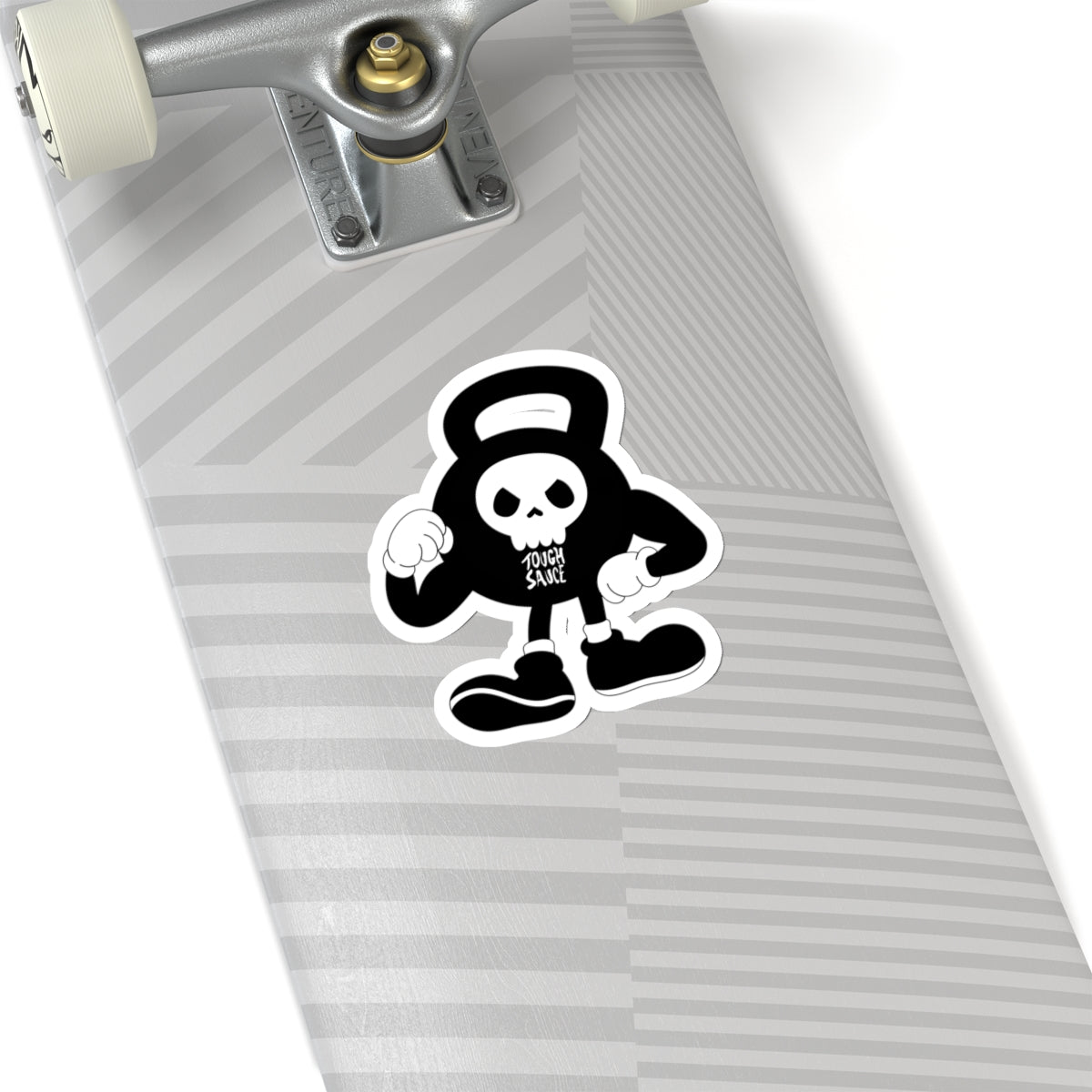 Tough Sauce Kettlebell Skull Dude Sticker