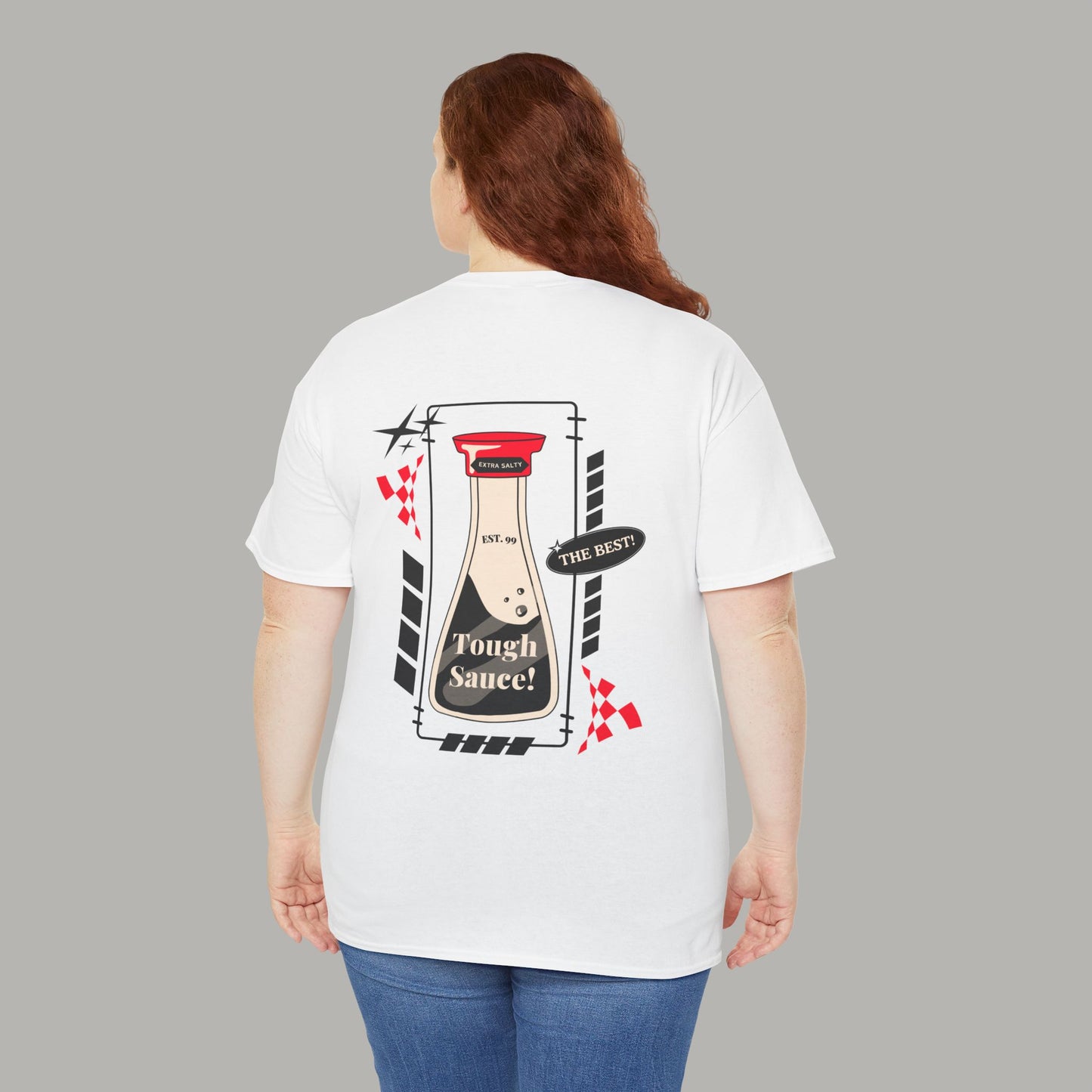 Tough Sauce The Best Soy Sauce White Heavy Cotton Tee