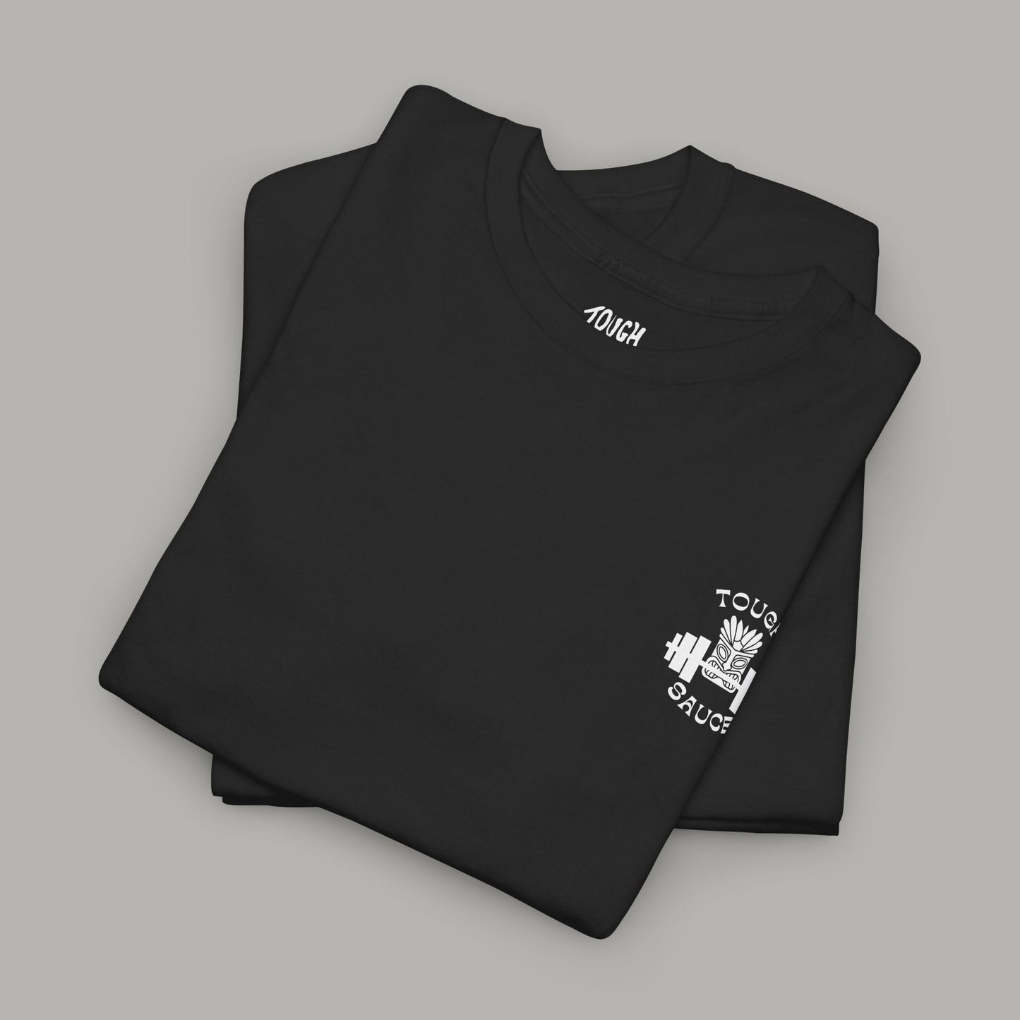 Tough Sauce Black Tuff Tiki Gym Heavy Cotton Tee