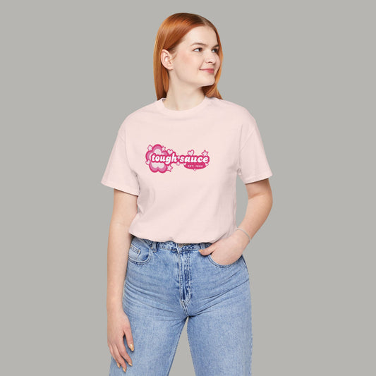 Tough Sauce Power Puff Light Pink Unisex T-Shirt