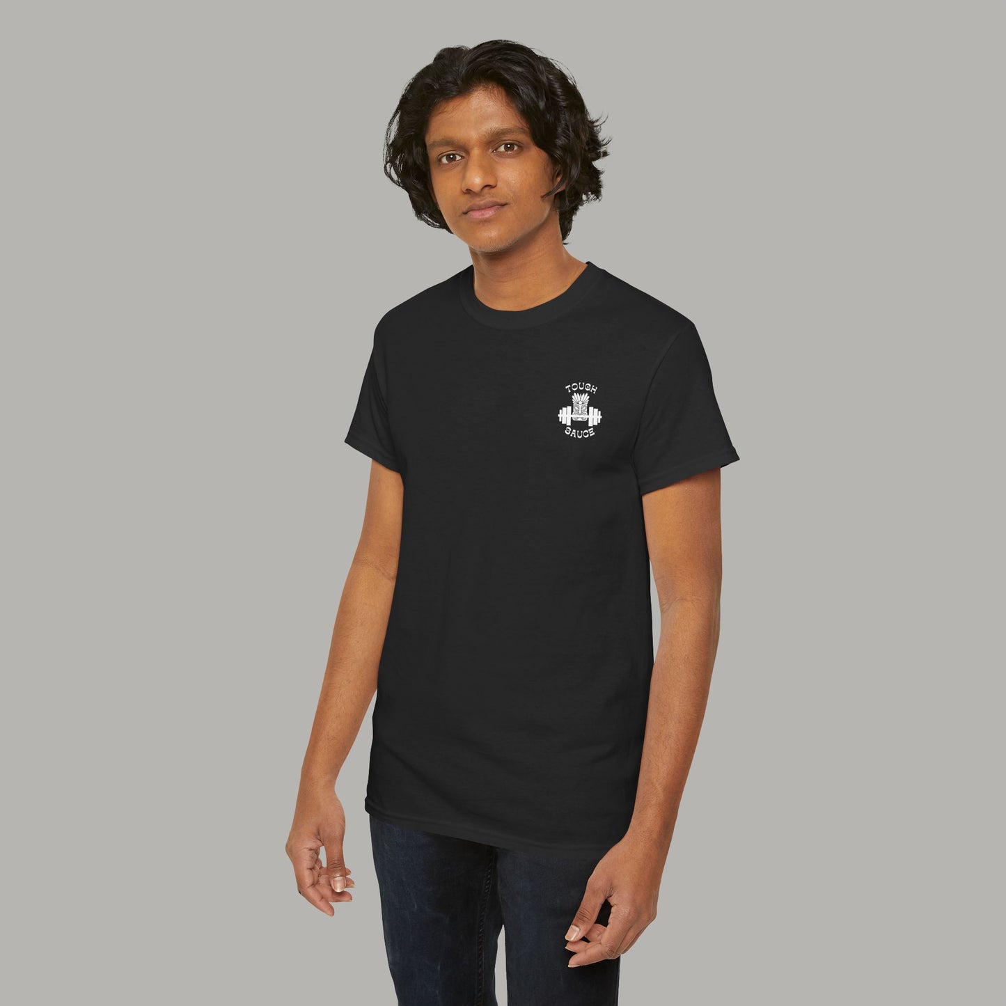 Tough Sauce Black Tuff Tiki Gym Heavy Cotton Tee