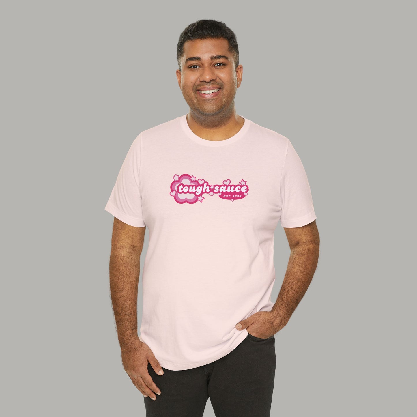 Tough Sauce Power Puff Light Pink Unisex T-Shirt