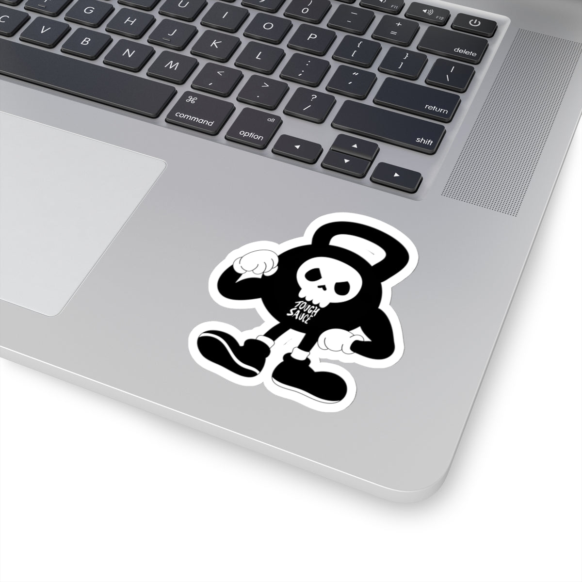 Tough Sauce Kettlebell Skull Dude Sticker